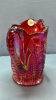 Carnival Red Glass Water Pitcher - 6