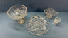 4 Thistle Patterned Glass Pieces -See Notes - 2