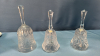 5 Glass & Porcelain Bells and 4.5in China Figure - 5