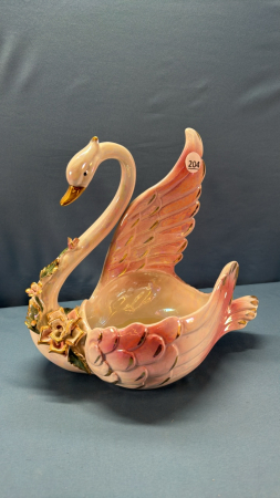 Ceramic Swan Planter