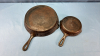 2 Cast Iron Frying Pans -See Notes - 3