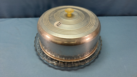 11in Cake Saver with Aluminum Dome