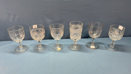 6 Vintage Goblets -See Notes