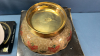 2 Chokin 24k Gold Trimmed Plates & Brass Bowl - 7