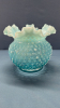 Fluted Opalescent Blue Hobnail Bowl with Chip - 2