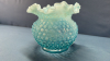 Fluted Opalescent Blue Hobnail Bowl with Chip - 4