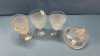 Westward Ho 3 Goblets & 5.5in Wide Compote Lid - 2