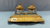 Brass Desktop Inkwell - 2