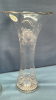 2 Clear Glass Vases -10in & 14in - 3