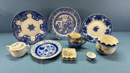 Assorted Blue China Lot -See Notes