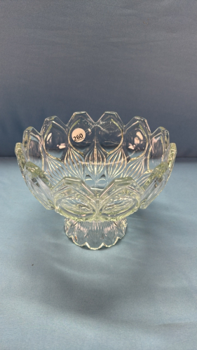 Heavy Glass Pedestal Fruit Bowl