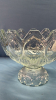 Heavy Glass Pedestal Fruit Bowl - 5