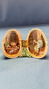 5 Assorted Decorative Eggs on Metal Tray - 3