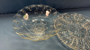 11in Glass Relish Tray and 8in Wide Pedestal Bowl - 2