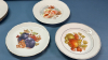 13 -8in Fruit Motif Plates -See Notes - 6