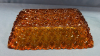 Amber Glass 9in Bowl and 2 -3in Toothpick Holders - 5