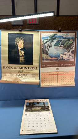 Vintage Bank Calendars -See Notes