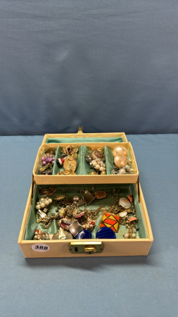 Jewellery Box & Assorted Jewellery -See Notes