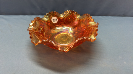 Carnival Glass 8.5in Fluted Bowl