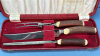 Bone Handled Carving Set in Case - 3