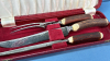 Bone Handled Carving Set in Case - 4