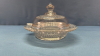 6.5in Wide Glass Butter Dish - 2