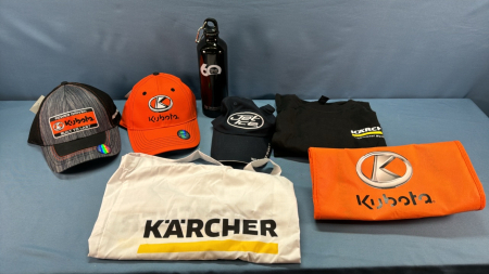 Assorted Kubota and Karcher Swag