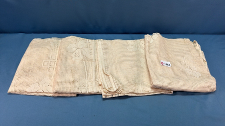 4 Lace Table Cloths -Made in Scotland