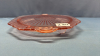 Pink Depression Glass 11in Footed Plate - 2