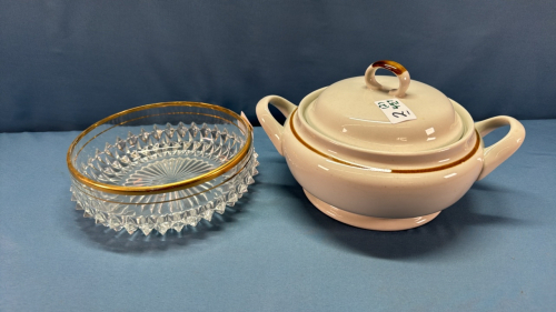 Glass Serving Bowl & Oven to Table Stoneware Bowl