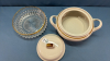 Glass Serving Bowl & Oven to Table Stoneware Bowl - 4