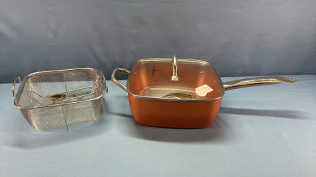 Copper Chef 9.5in x 4in Square Fry Pan -See Note