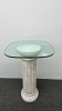 Glass Topped Pedestal Stand