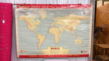 Neilson's Jersey Milk Map of the World -See Notes