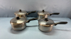 4 Coronet Stainless Pots with Lids