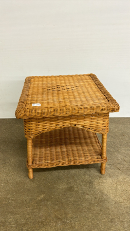 Wicker Side Table