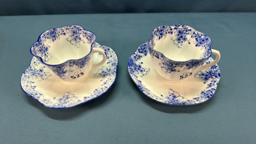 2 Shelley Tea Cups & Saucers