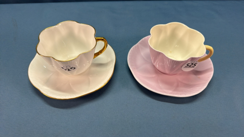 2 Shelley Tea Cups & Saucers