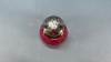 Cranberry Glass Thumbprint Sugar Shaker - 3