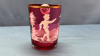 Mary Gregory Cranberry Glass Tumbler - 5