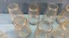 10 Assorted Clear Lantern Glasses - 6