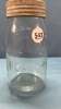 1 Qt. Clear Beaver Jar with Original Lid - 2