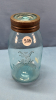 1/2 Gallon Aqua Tint 'The Darling' Canning Jar