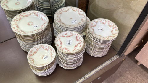 Bridal Rose Dishes from Various Manufacturers