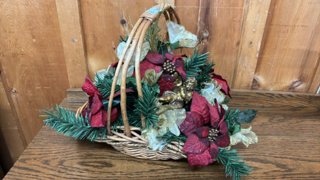 Christmas Basket Bouquet