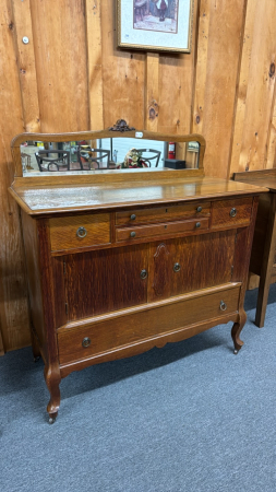 Oak Buffet with Mirror