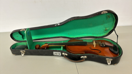 Violin in Cardboard Case