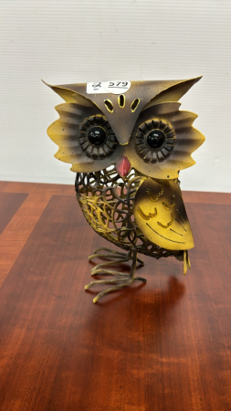 Metal Owl Sculpture