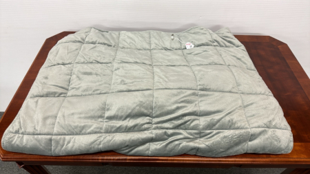 Light Grey Plush Weighted Blanket