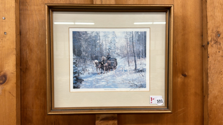 Peter Snyder 'Winter Trail' Numbered Print